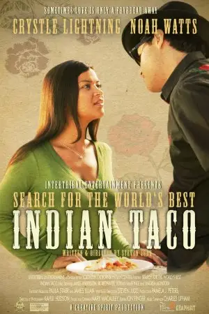 Search for the Worlds Best Indian Taco (2010) White T-Shirt - idPoster.com