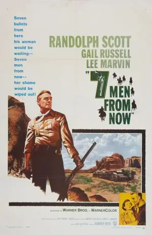 Seven Men from Now (1956) White T-Shirt - idPoster.com