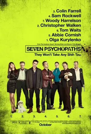 Seven Psychopaths (2012) White T-Shirt - idPoster.com