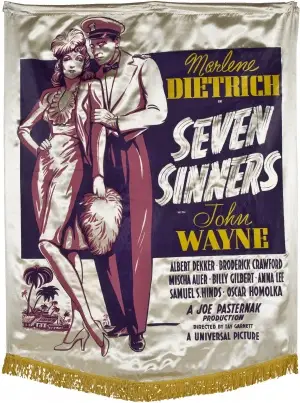 Seven Sinners (1940) White T-Shirt - idPoster.com
