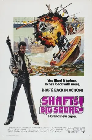 Shaft's Big Score! (1972) White T-Shirt - idPoster.com