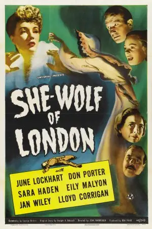 She-Wolf of London (1946) White T-Shirt - idPoster.com