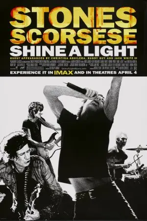Shine a Light (2008) Men's Colored  Long Sleeve T-Shirt - idPoster.com