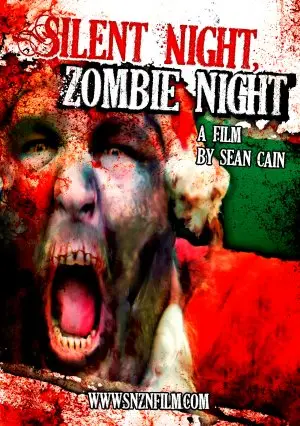 Silent Night, Zombie Night (2009) Men's Colored  Long Sleeve T-Shirt - idPoster.com
