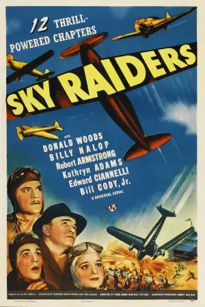 Sky Raiders (1941) Women's Colored Hoodie - idPoster.com