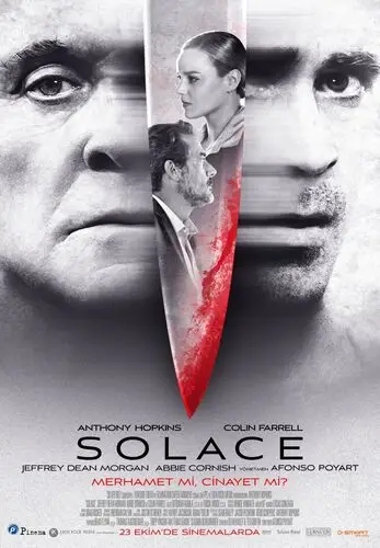 Solace (2015) White T-Shirt - idPoster.com