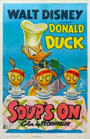Soups On (1948) White T-Shirt - idPoster.com