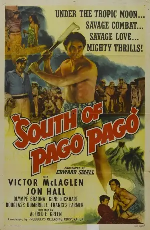 South of Pago Pago (1940) Women's Colored T-Shirt - idPoster.com