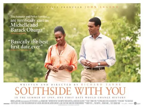Southside with You (2016) White T-Shirt - idPoster.com