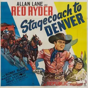 Stagecoach to Denver (1946) Drawstring Backpack - idPoster.com