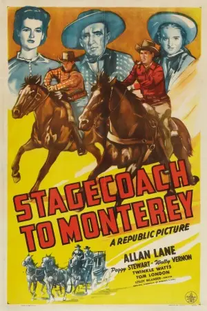Stagecoach to Monterey (1944) Men's Colored T-Shirt - idPoster.com