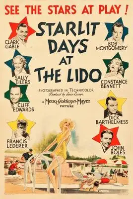 Starlit Days at the Lido (1935) Drawstring Backpack - idPoster.com