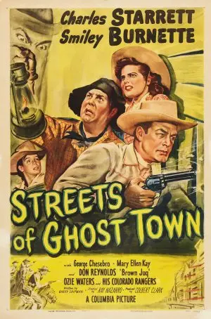Streets of Ghost Town (1950) Men's Colored Hoodie - idPoster.com