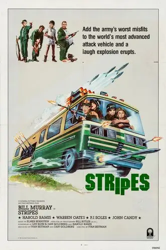 Stripes (1981) Women's Colored T-Shirt - idPoster.com