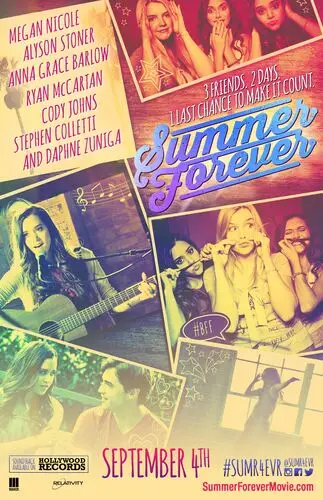 Summer Forever (2015) Women's Colored  Long Sleeve T-Shirt - idPoster.com