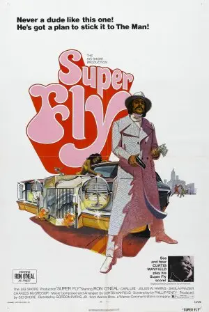 Superfly (1972) Men's Colored Hoodie - idPoster.com