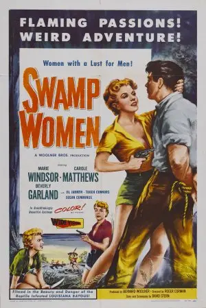 Swamp Women (1955) Women's Colored T-Shirt - idPoster.com
