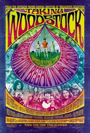 Taking Woodstock (2009) Men's Colored  Long Sleeve T-Shirt - idPoster.com