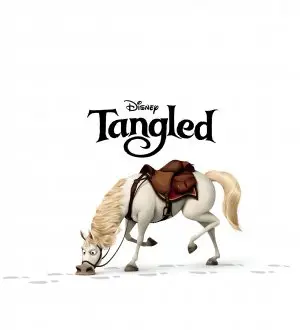 Tangled (2010) White T-Shirt - idPoster.com
