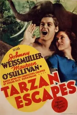 Tarzan Escapes (1936) Men's Colored  Long Sleeve T-Shirt - idPoster.com