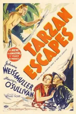 Tarzan Escapes (1936) Women's Colored T-Shirt - idPoster.com