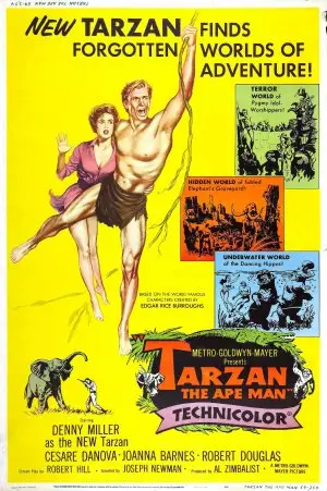 Tarzan the Ape Man (1959) Drawstring Backpack - idPoster.com