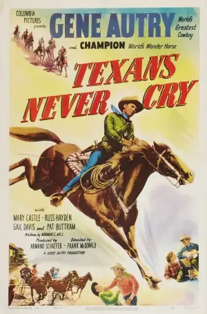 Texans Never Cry (1951) White T-Shirt - idPoster.com
