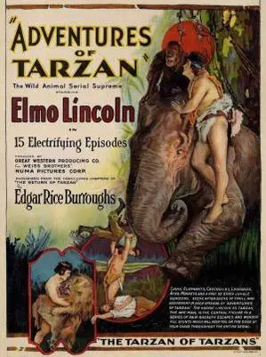 The Adventures of Tarzan (1921) Women's Colored Tank-Top - idPoster.com