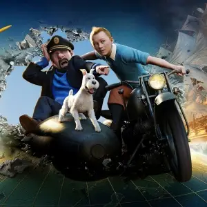 The Adventures of Tintin: The Secret of the Unicorn (2011) White Tank-Top - idPoster.com