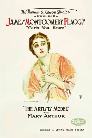 The Artist's Model (1918) White T-Shirt - idPoster.com