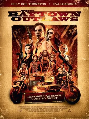 The Baytown Outlaws (2013) Drawstring Backpack - idPoster.com