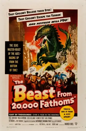 The Beast from 20,000 Fathoms (1953) Women's Colored  Long Sleeve T-Shirt - idPoster.com