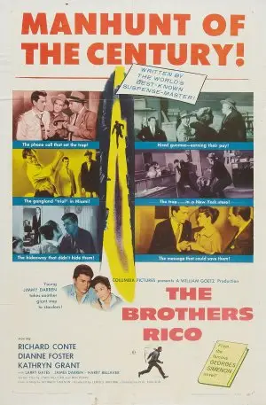 The Brothers Rico (1957) Drawstring Backpack - idPoster.com