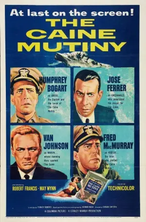The Caine Mutiny (1954) Men's Colored  Long Sleeve T-Shirt - idPoster.com
