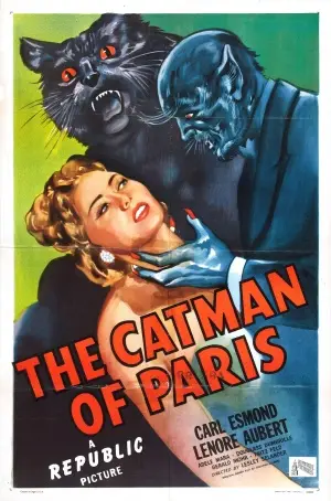 The Catman of Paris (1946) Men's Colored  Long Sleeve T-Shirt - idPoster.com