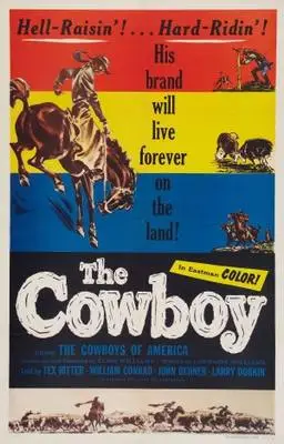 The Cowboy (1954) Women's Colored  Long Sleeve T-Shirt - idPoster.com