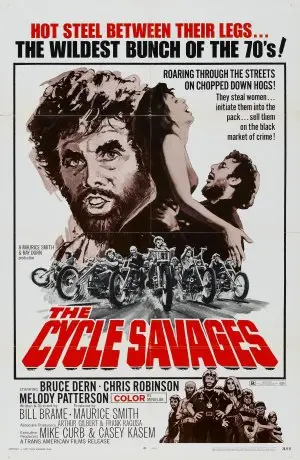 The Cycle Savages (1969) Men's Colored  Long Sleeve T-Shirt - idPoster.com