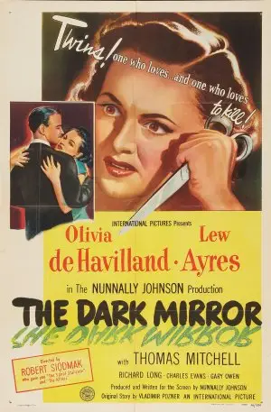 The Dark Mirror (1946) Men's Colored  Long Sleeve T-Shirt - idPoster.com