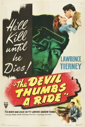 The Devil Thumbs a Ride (1947) White T-Shirt - idPoster.com