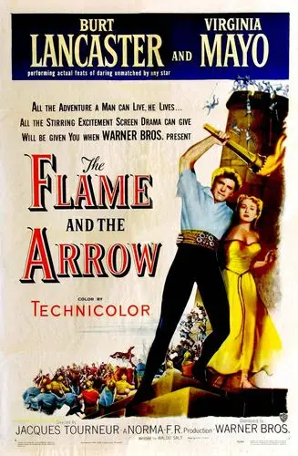 The Flame and the Arrow (1950) Women's Colored Hoodie - idPoster.com