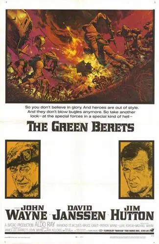 The Green Berets (1968) Drawstring Backpack - idPoster.com
