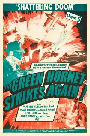 The Green Hornet Strikes Again! (1941) White T-Shirt - idPoster.com