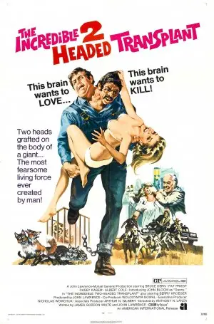 The Incredible 2-Headed Transplant (1971) White T-Shirt - idPoster.com
