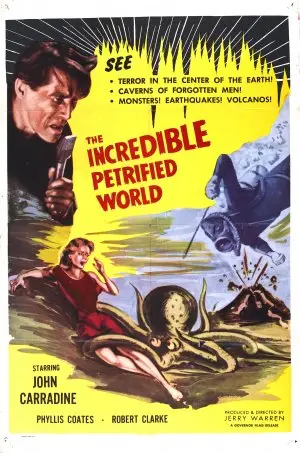 The Incredible Petrified World (1957) Drawstring Backpack - idPoster.com