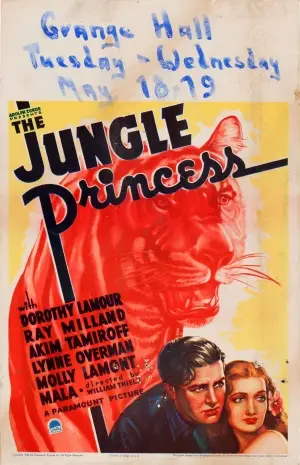 The Jungle Princess (1936) Men's Colored  Long Sleeve T-Shirt - idPoster.com
