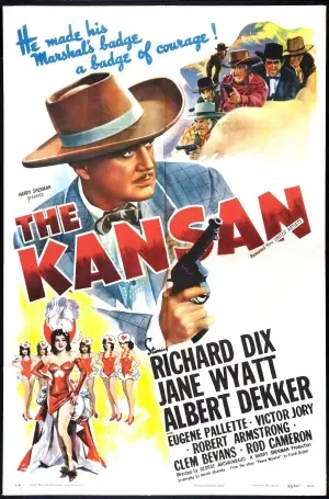 The Kansan (1943) White T-Shirt - idPoster.com