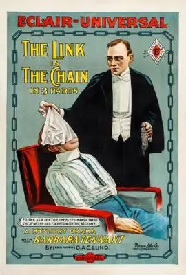 The Link in the Chain (1914) Drawstring Backpack - idPoster.com