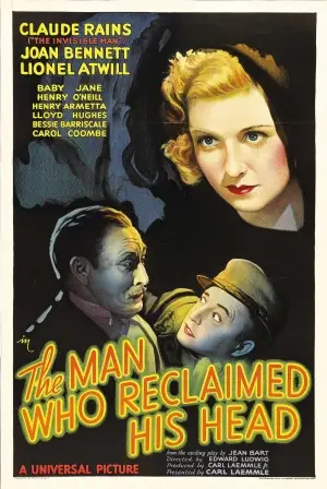 The Man Who Reclaimed His Head (1934) White Tank-Top - idPoster.com