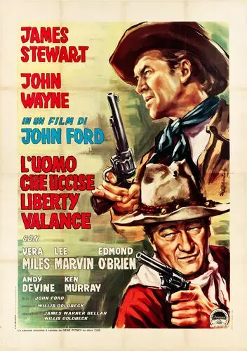 The Man Who Shot Liberty Valance (1962) White T-Shirt - idPoster.com