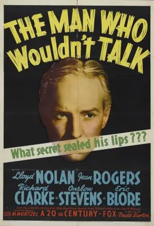 The Man Who Wouldnt Talk (1940) Wall Poster picture 420704